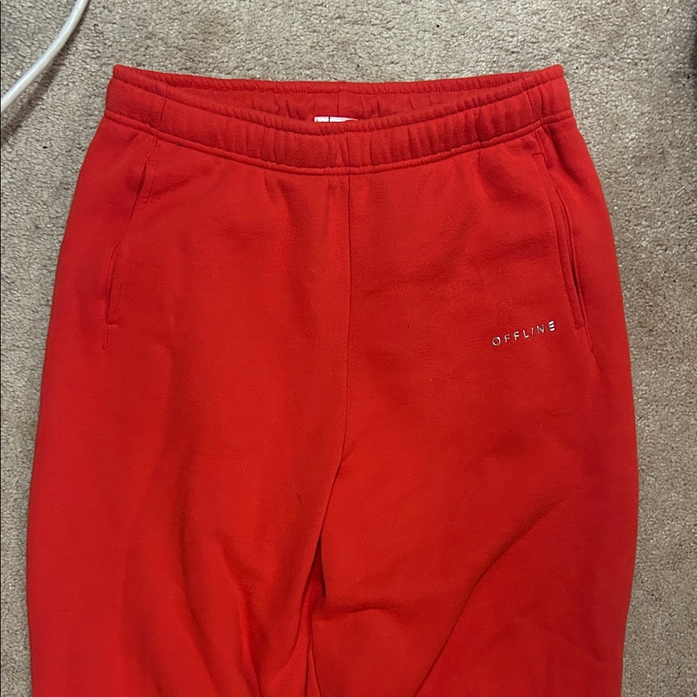 Aerie Vibrant Red Joggers